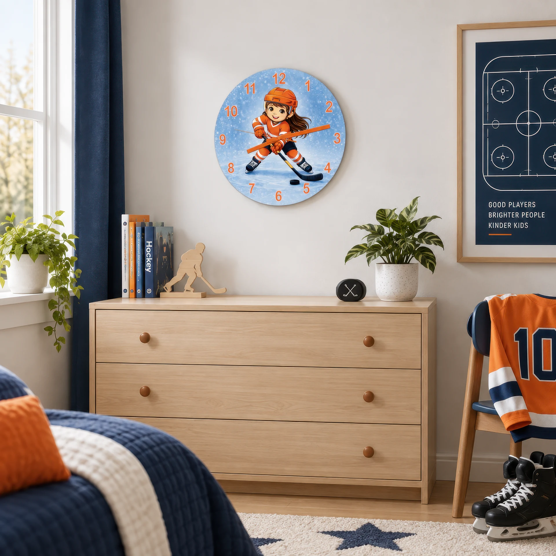 Hokejistka oranžový dres